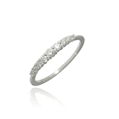 Fehér arany gyűrű 50-es méret (B51628)